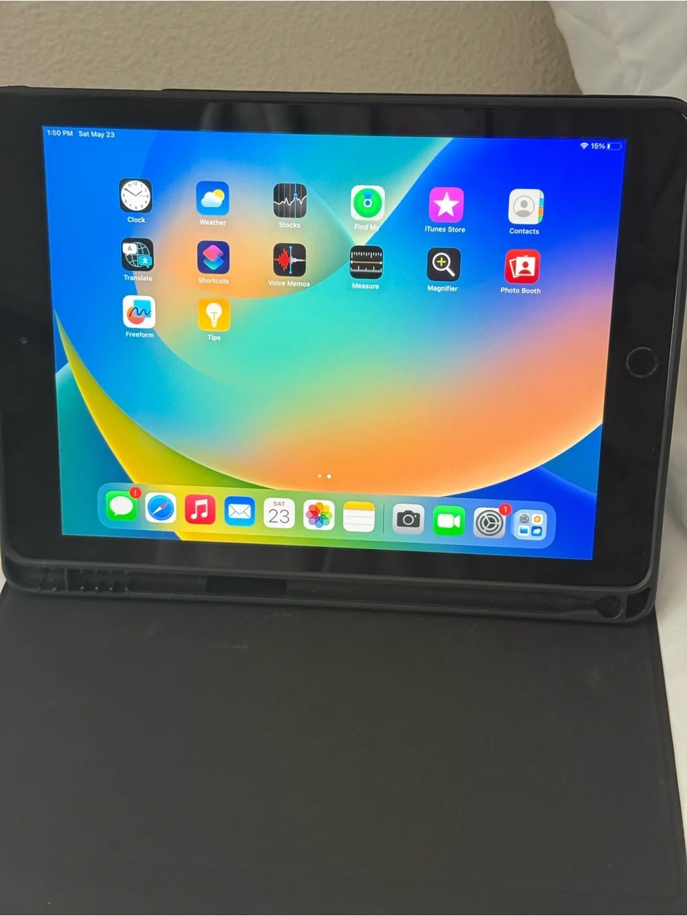 Apple iPad in Black with Black Protective Case